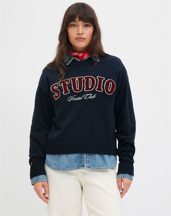 JXBrook Crew Neck Sweatshirt - Maritime Blue 